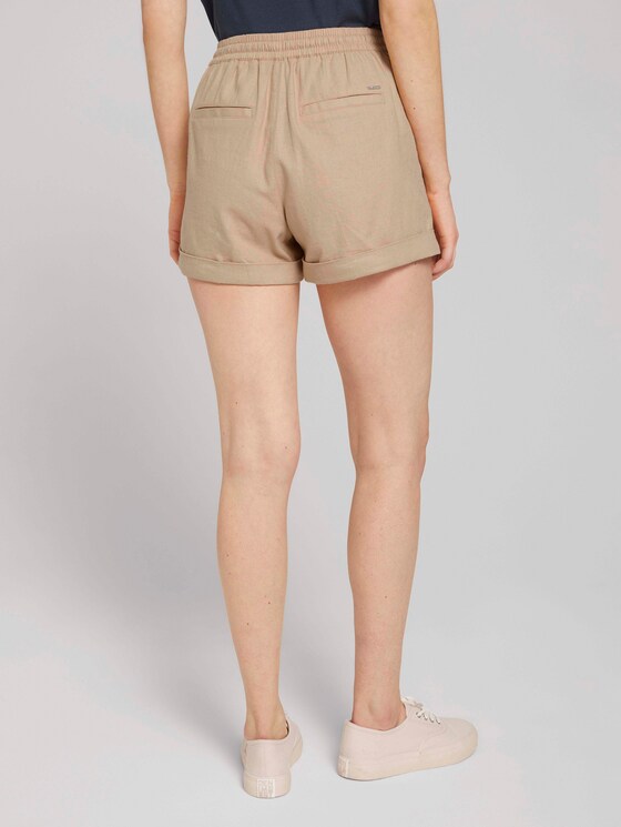 Relaxed Fit Shorts mit Leinen - Frauen - dune beige Relaxed Fit Shorts mit Leinen - Frauen - dune beige - 2 - TOM TAILOR Denim