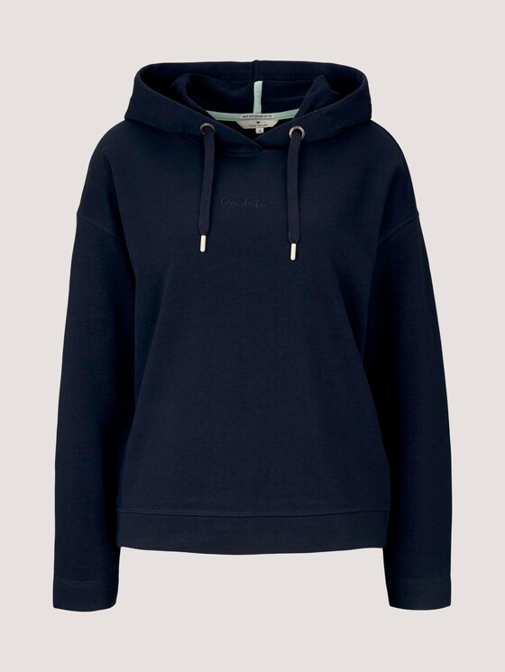 Hoodie mit Bio-Baumwolle - Frauen - Sky Captain Blue Hoodie mit Bio-Baumwolle - Frauen - Sky Captain Blue - 7 - TOM TAILOR