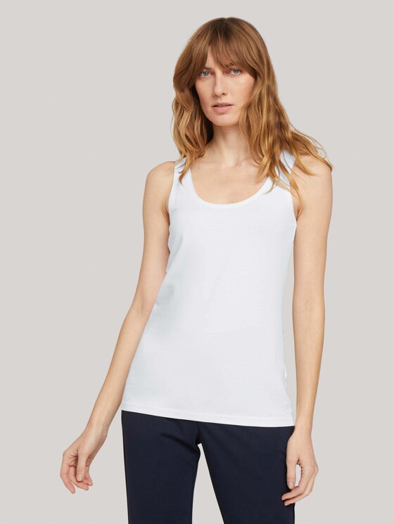 Basic Top - Frauen - Whisper White Basic Top - Frauen - Whisper White - 1 - TOM TAILOR