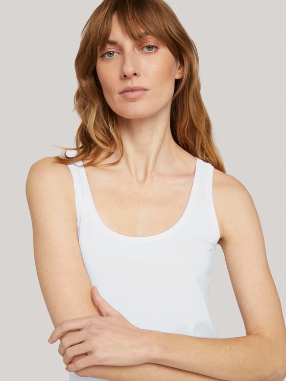 Basic Top - Frauen - Whisper White Basic Top - Frauen - Whisper White - 9 - TOM TAILOR