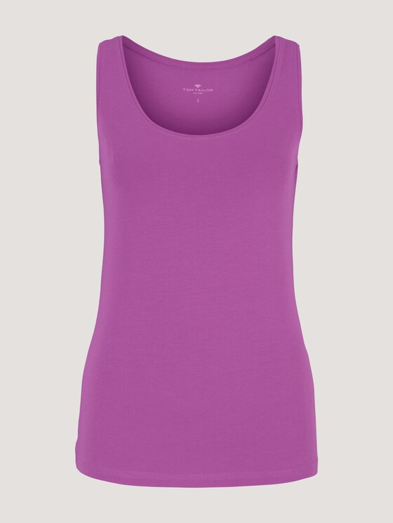Basic Top - Frauen - plum blossom lilac Basic Top - Frauen - plum blossom lilac - 7 - TOM TAILOR