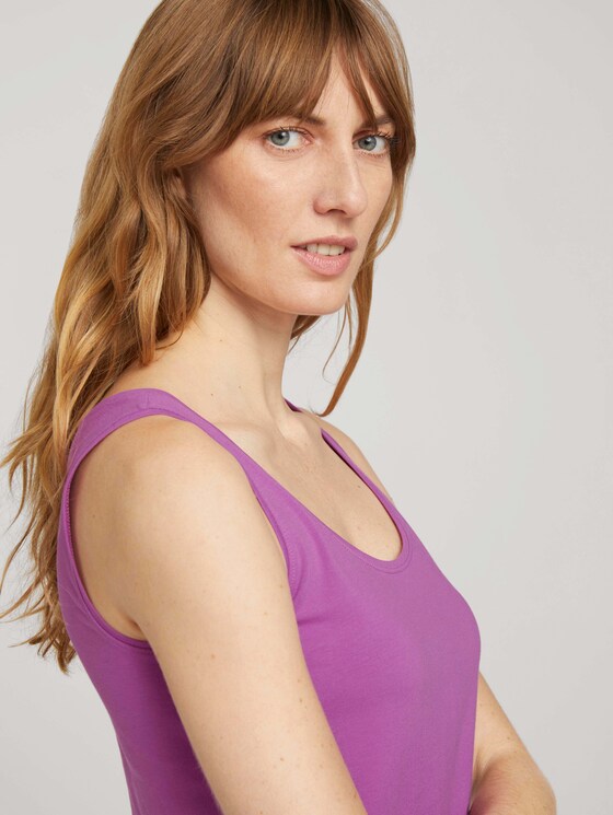 Basic Top - Frauen - plum blossom lilac Basic Top - Frauen - plum blossom lilac - 9 - TOM TAILOR