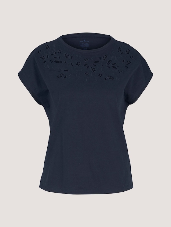 T-Shirt mit Bio-Baumwolle - Frauen - Sky Captain Blue T-Shirt mit Bio-Baumwolle - Frauen - Sky Captain Blue - 7 - TOM TAILOR