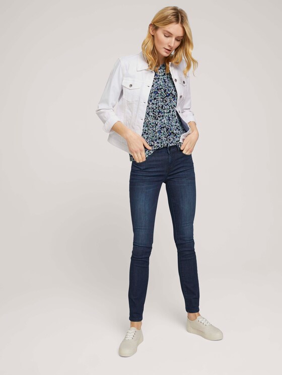 Gemustertes Mesh Shirt - Frauen - navy floral design Gemustertes Mesh Shirt - Frauen - navy floral design - 3 - TOM TAILOR
