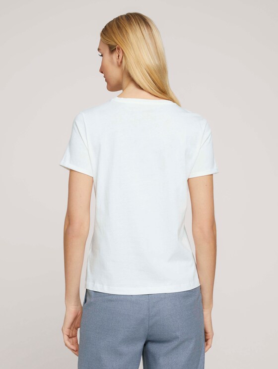T-Shirt aus Bio-Baumwolle - Frauen - Whisper White T-Shirt aus Bio-Baumwolle - Frauen - Whisper White - 2 - TOM TAILOR