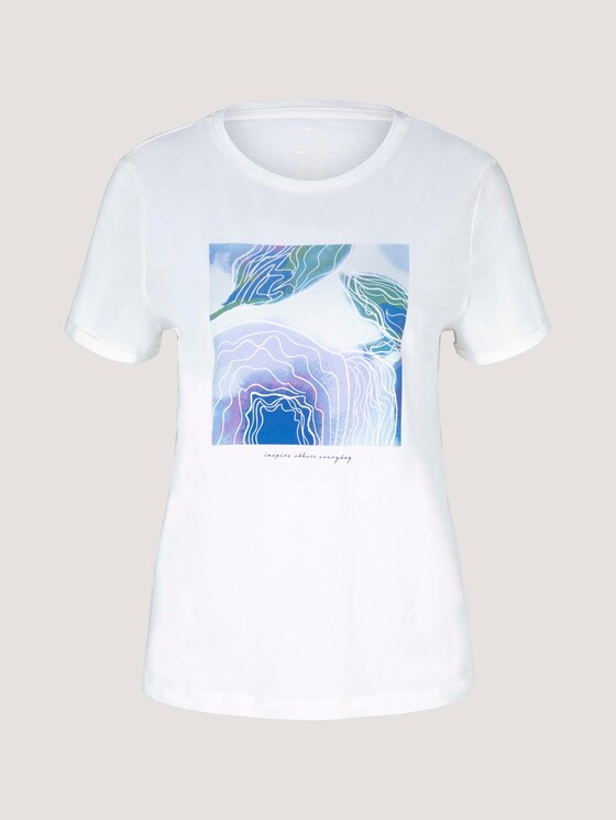T-Shirt aus Bio-Baumwolle - Frauen - Whisper White T-Shirt aus Bio-Baumwolle - Frauen - Whisper White - 7 - TOM TAILOR