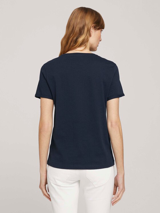 T-Shirt aus Bio-Baumwolle - Frauen - Sky-Captain Blue T-Shirt aus Bio-Baumwolle - Frauen - Sky-Captain Blue - 2 - TOM TAILOR