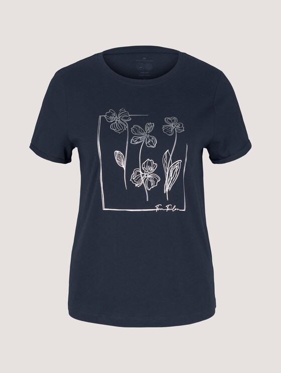 T-Shirt aus Bio-Baumwolle - Frauen - Sky-Captain Blue T-Shirt aus Bio-Baumwolle - Frauen - Sky-Captain Blue - 7 - TOM TAILOR