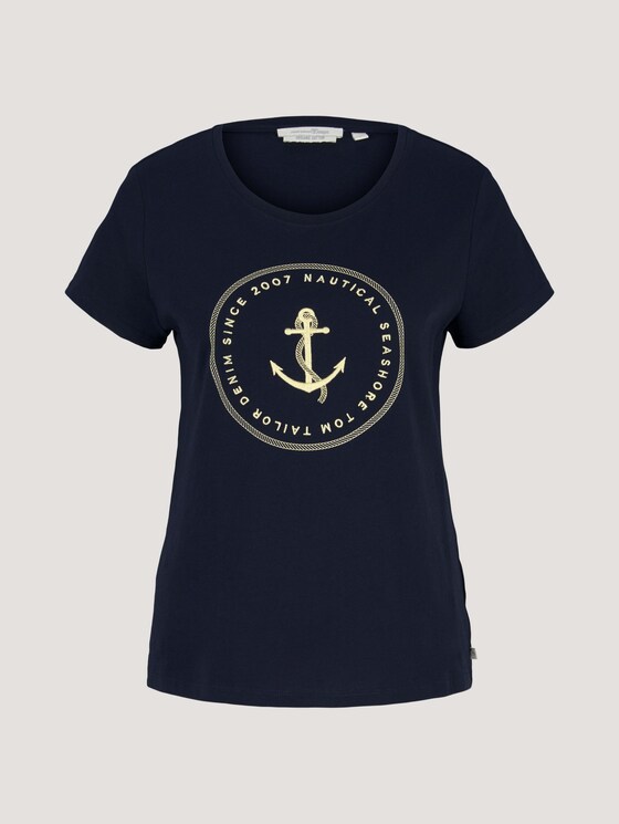 T-Shirt aus Bio-Baumwolle - Frauen - Sky Captain Blue T-Shirt aus Bio-Baumwolle - Frauen - Sky Captain Blue - 7 - TOM TAILOR Denim