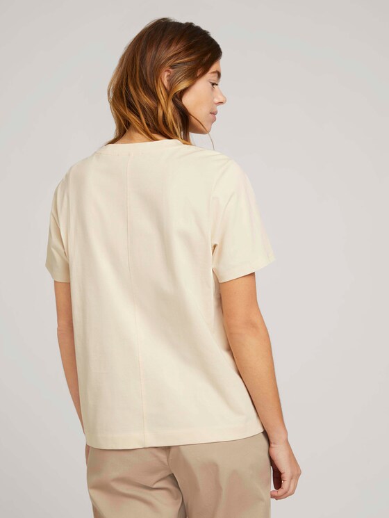 T-Shirt mit Anker Print - Frauen - soft creme beige T-Shirt mit Anker Print - Frauen - soft creme beige - 2 - TOM TAILOR Denim