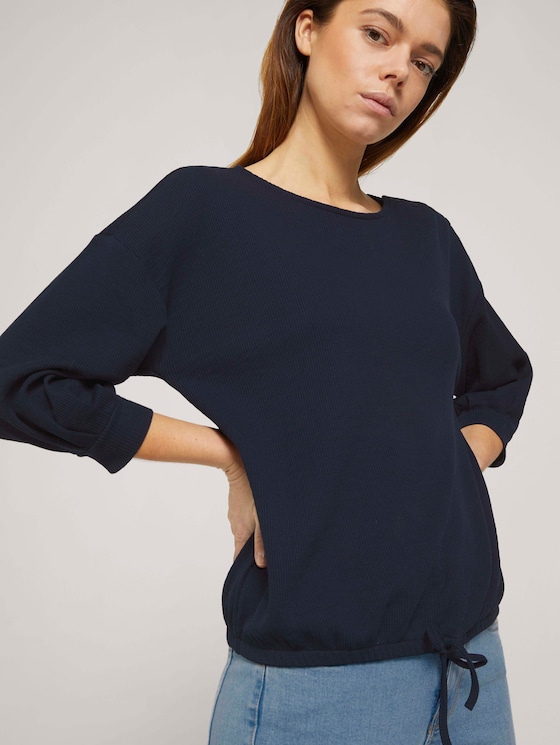 Shirt mit Knopfleiste - Frauen - Sky Captain Blue Shirt mit Knopfleiste - Frauen - Sky Captain Blue - 9 - TOM TAILOR Denim