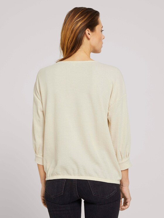Shirt mit Knopfleiste - Frauen - soft creme beige Shirt mit Knopfleiste - Frauen - soft creme beige - 2 - TOM TAILOR Denim