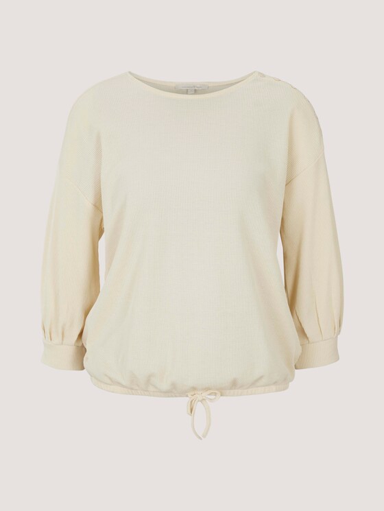 Shirt mit Knopfleiste - Frauen - soft creme beige Shirt mit Knopfleiste - Frauen - soft creme beige - 7 - TOM TAILOR Denim