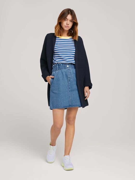 Streifen T-Shirt aus Bio-Baumwolle - Frauen - horizontal blue white stripe Streifen T-Shirt aus Bio-Baumwolle - Frauen - horizontal blue white stripe - 3 - TOM TAILOR Denim