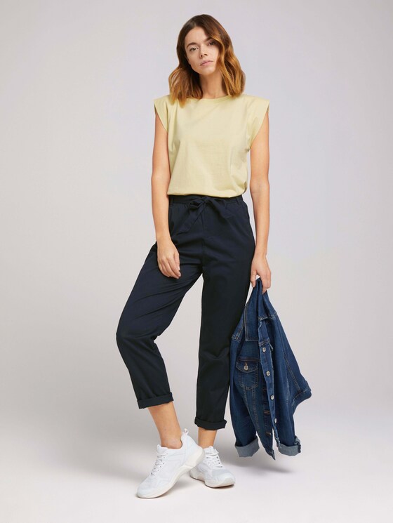 Ärmelloses Shirt mit weiten Schultern - Frauen - soft yellow Ärmelloses Shirt mit weiten Schultern - Frauen - soft yellow - 3 - TOM TAILOR Denim