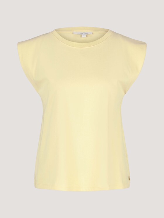 Ärmelloses Shirt mit weiten Schultern - Frauen - soft yellow Ärmelloses Shirt mit weiten Schultern - Frauen - soft yellow - 7 - TOM TAILOR Denim