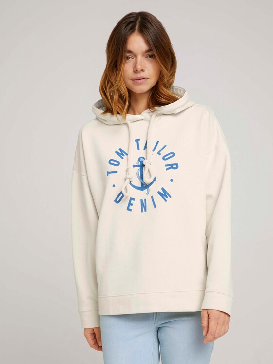 Hoodie - Frauen - soft creme beige Hoodie - Frauen - soft creme beige - 1 - TOM TAILOR Denim