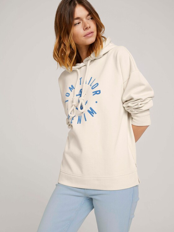 Hoodie - Frauen - soft creme beige Hoodie - Frauen - soft creme beige - 5 - TOM TAILOR Denim