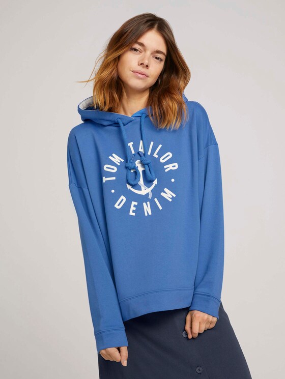 Hoodie - Frauen - mid blue Hoodie - Frauen - mid blue - 1 - TOM TAILOR Denim