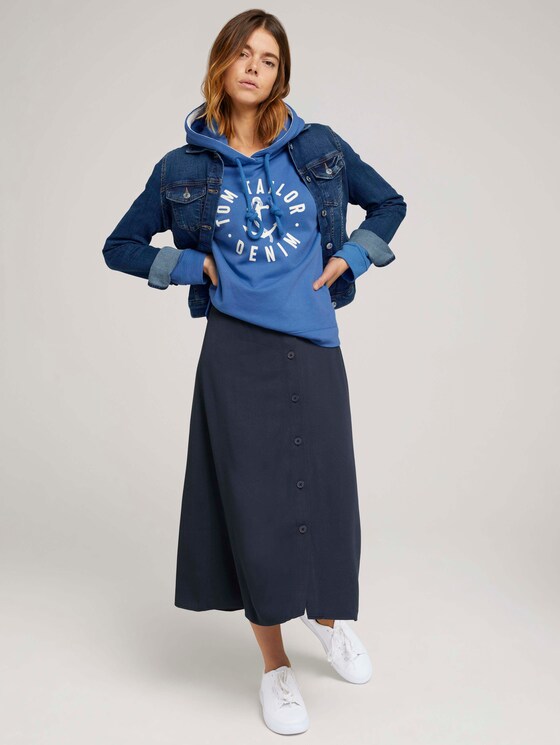 Hoodie - Frauen - mid blue Hoodie - Frauen - mid blue - 3 - TOM TAILOR Denim