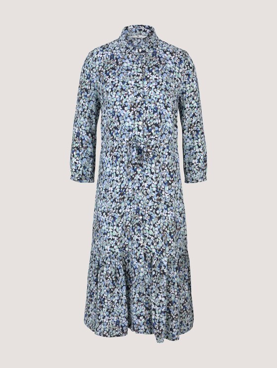 Midi Blusenkleid mit Blumen - Frauen - navy floral design Midi Blusenkleid mit Blumen - Frauen - navy floral design - 7 - TOM TAILOR