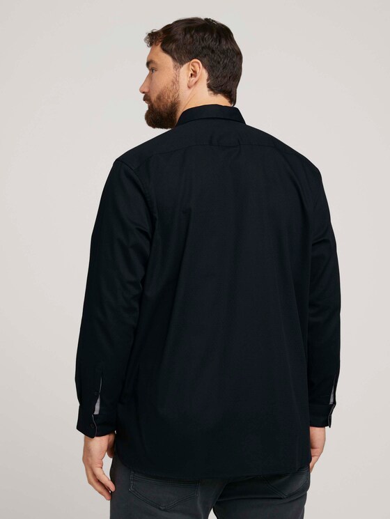 Fein gemustertes Hemd - Männer - Black Fein gemustertes Hemd - Männer - Black - 2 - Men Plus