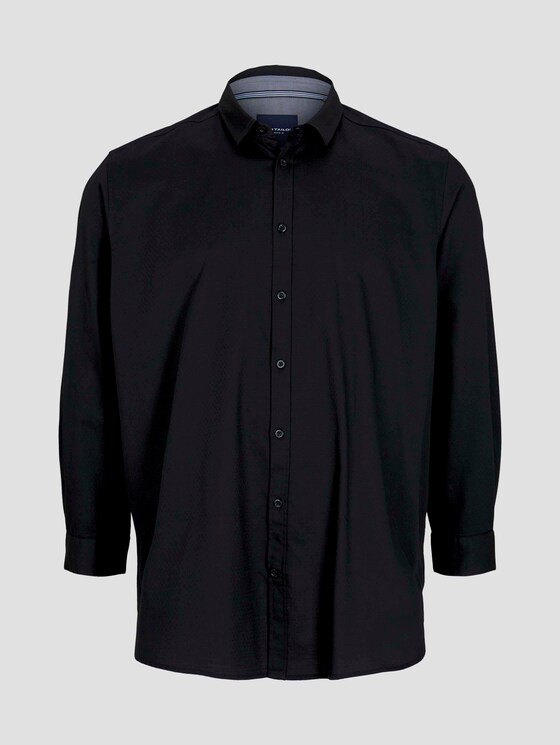 Fein gemustertes Hemd - Männer - Black Fein gemustertes Hemd - Männer - Black - 7 - Men Plus