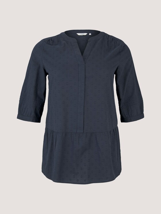 gemusterte Tunikabluse - Frauen - Sky Captain Blue gemusterte Tunikabluse - Frauen - Sky Captain Blue - 7 - My True Me