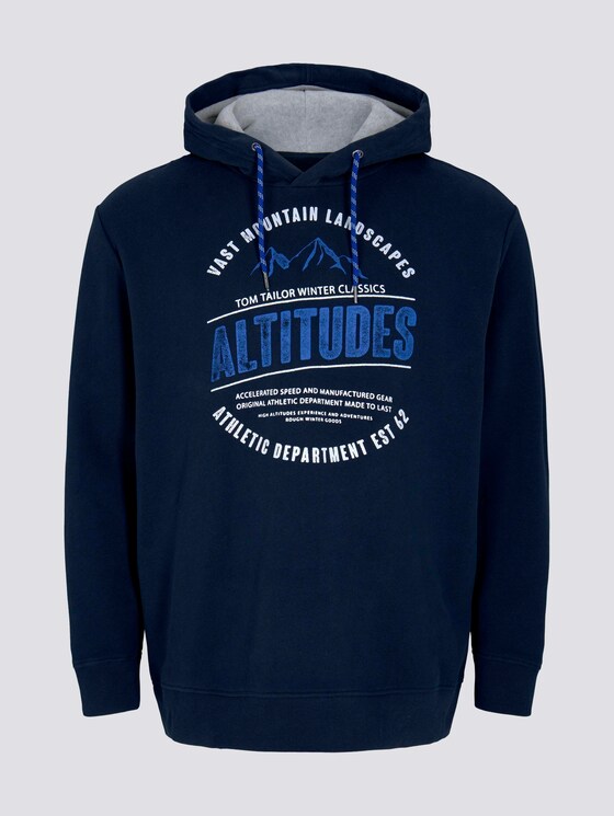 Hoodie met print - Mannen - Sky Captain Blue Hoodie met print - Mannen - Sky Captain Blue - 7 - Men Plus