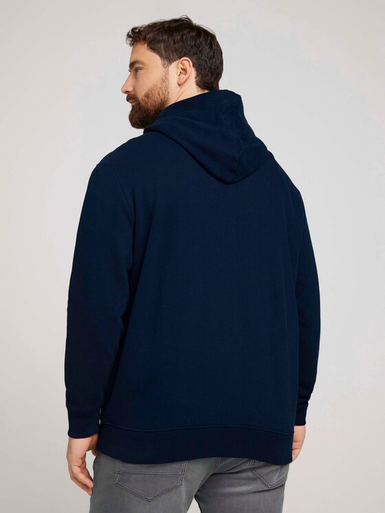 Sweatjacke mit Brustprint - Männer - Sky Captain Blue Sweatjacke mit Brustprint - Männer - Sky Captain Blue - 2 - Men Plus