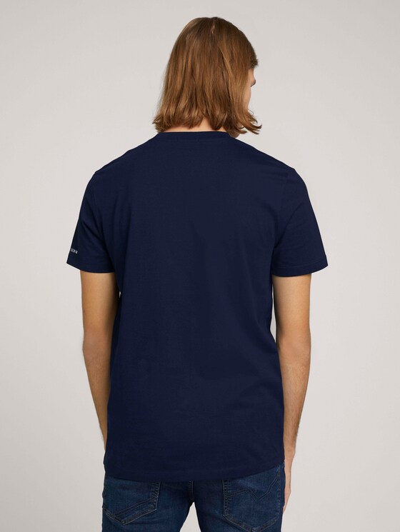 Basic T-Shirt aus Baumwolle - Männer - Sky Captain Blue Basic T-Shirt aus Baumwolle - Männer - Sky Captain Blue - 2 - TOM TAILOR Denim