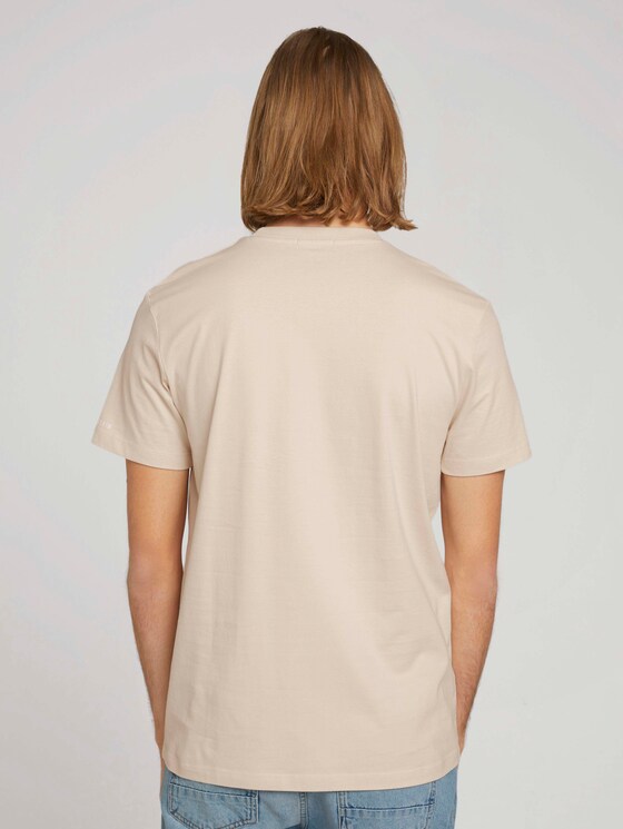 Basic T-Shirt aus Baumwolle - Männer - light almond Basic T-Shirt aus Baumwolle - Männer - light almond - 2 - TOM TAILOR Denim