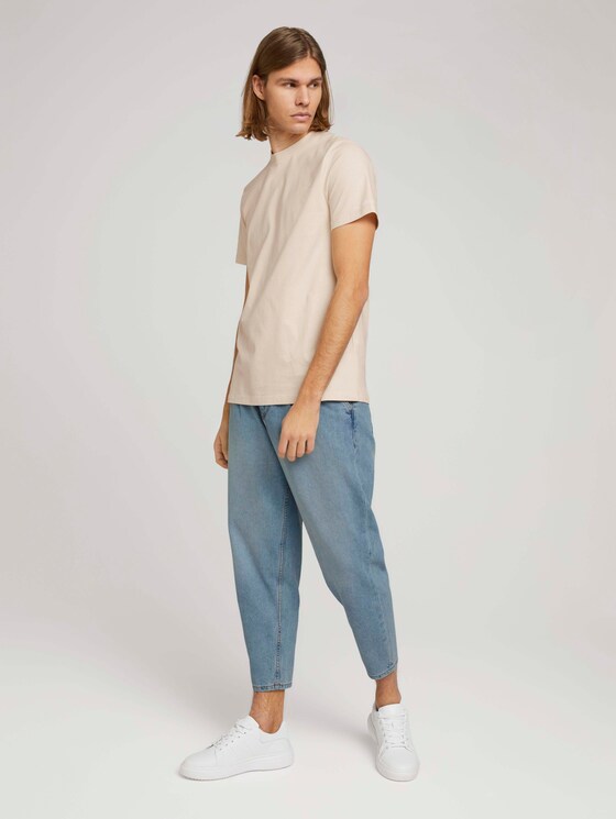 Basic T-Shirt aus Baumwolle - Männer - light almond Basic T-Shirt aus Baumwolle - Männer - light almond - 3 - TOM TAILOR Denim