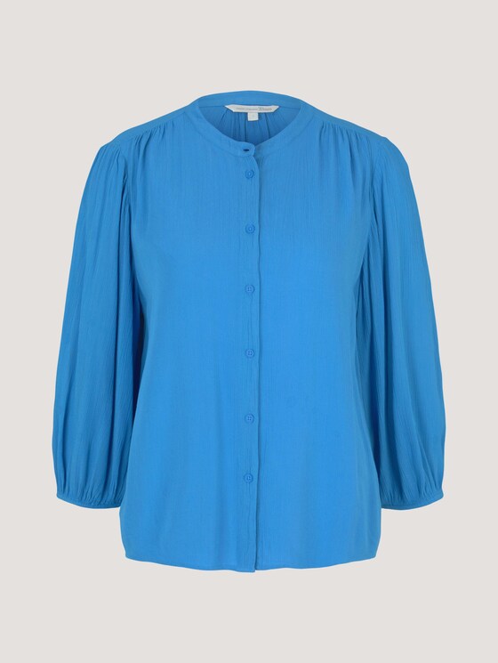 Bluse mit Ballonärmeln - Frauen - mid blue Bluse mit Ballonärmeln - Frauen - mid blue - 7 - TOM TAILOR Denim