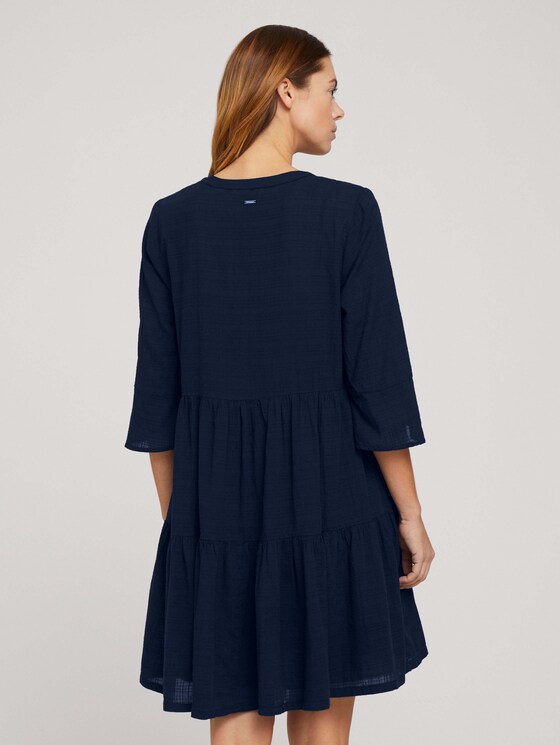 Babydoll Minikleid mit Bio-Baumwolle - Frauen - Sky Captain Blue Babydoll Minikleid mit Bio-Baumwolle - Frauen - Sky Captain Blue - 2 - TOM TAILOR Denim
