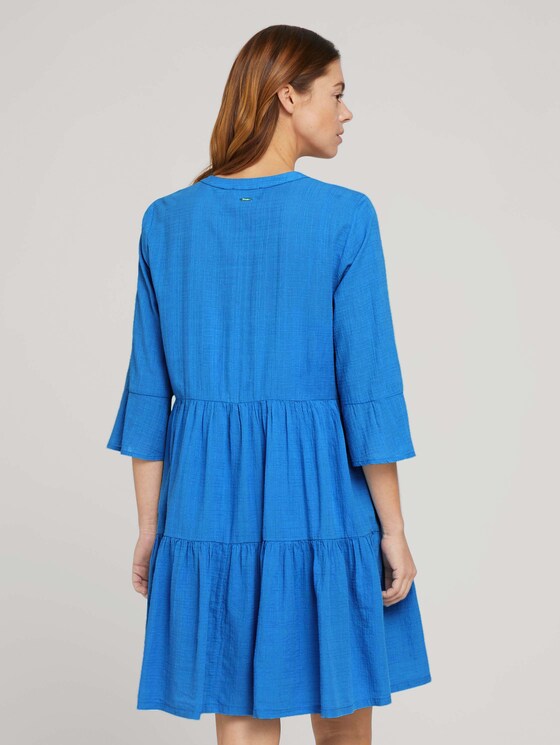 Babydoll Minikleid mit Bio-Baumwolle - Frauen - mid blue Babydoll Minikleid mit Bio-Baumwolle - Frauen - mid blue - 2 - TOM TAILOR Denim