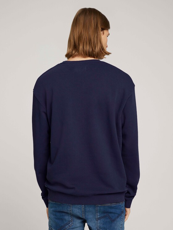 strukturiertes Sweatshirt - Männer - Sky Captain Blue strukturiertes Sweatshirt - Männer - Sky Captain Blue - 2 - TOM TAILOR Denim