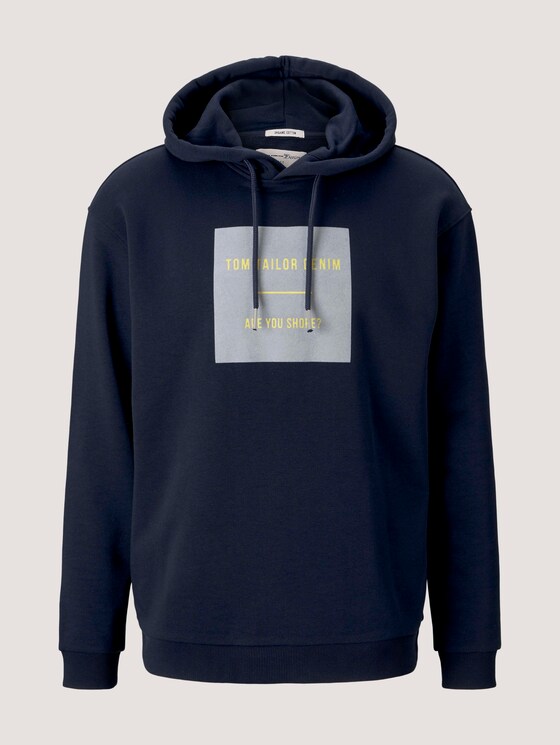 Hoodie mit Bio-Baumwolle - Männer - Sky Captain Blue Hoodie mit Bio-Baumwolle - Männer - Sky Captain Blue - 7 - TOM TAILOR Denim