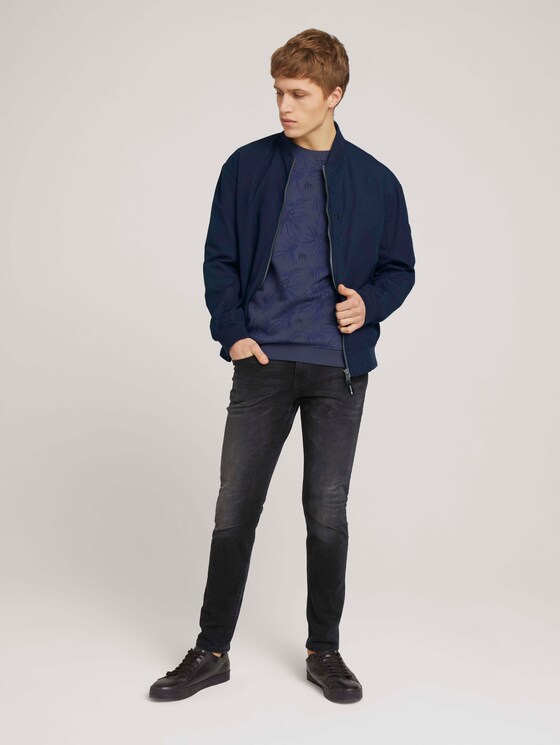 gemustertes Sweatshirt - Männer - navy blue thistle print gemustertes Sweatshirt - Männer - navy blue thistle print - 3 - TOM TAILOR Denim