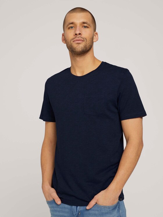 Basic T-Shirt - Männer - Dark Blue Basic T-Shirt - Männer - Dark Blue - 1 - TOM TAILOR
