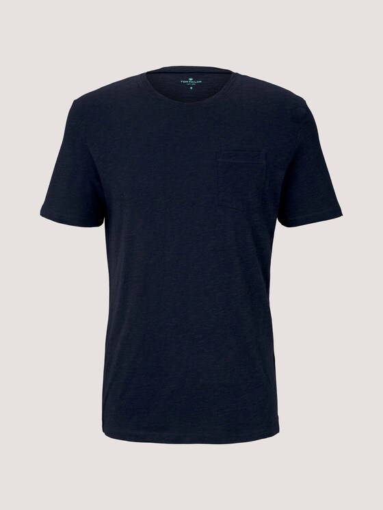 Basic T-Shirt - Männer - Dark Blue Basic T-Shirt - Männer - Dark Blue - 7 - TOM TAILOR