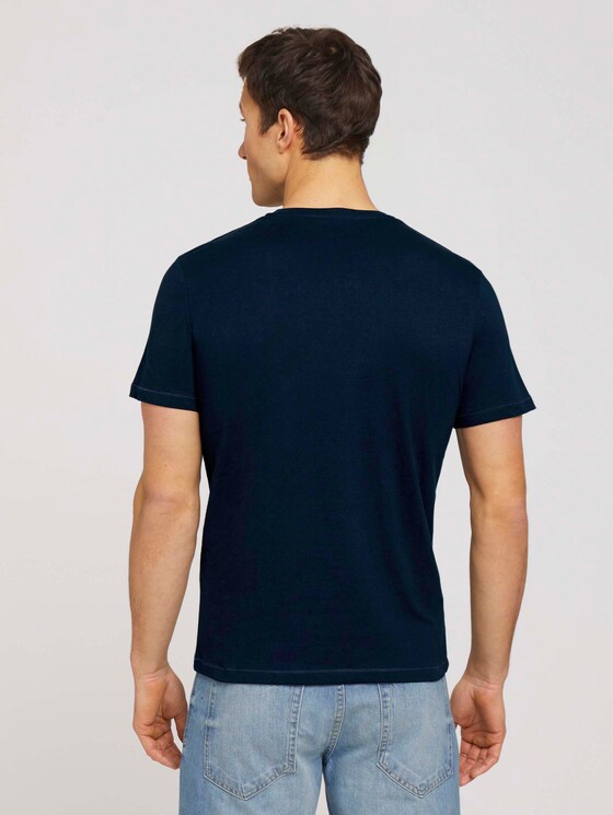 T-Shirt mit Print - Männer - Dark Blue T-Shirt mit Print - Männer - Dark Blue - 2 - TOM TAILOR
