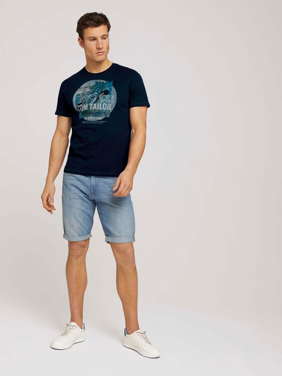 T-Shirt mit Print - Männer - Dark Blue T-Shirt mit Print - Männer - Dark Blue - 3 - TOM TAILOR