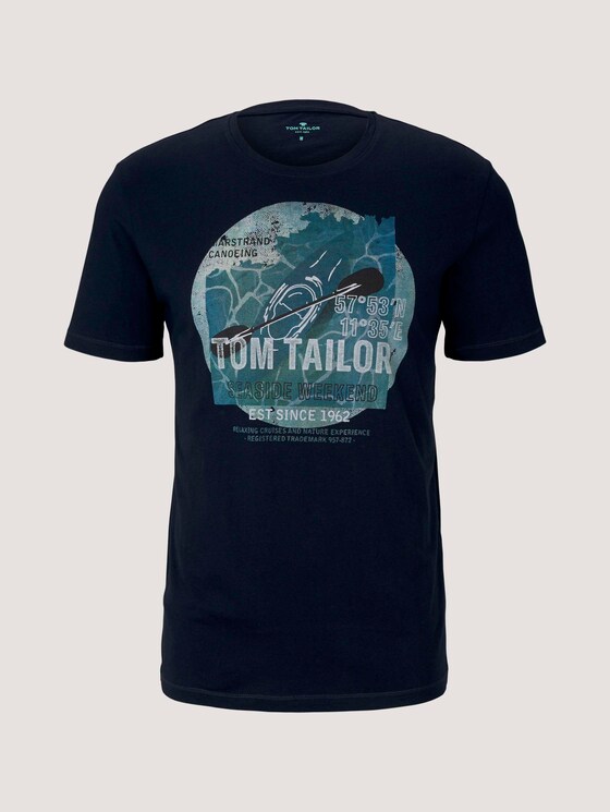 T-Shirt mit Print - Männer - Dark Blue T-Shirt mit Print - Männer - Dark Blue - 7 - TOM TAILOR