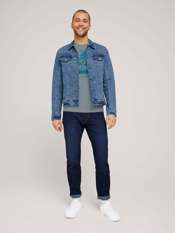 T-Shirt mit Print - Männer - Yonder Blue T-Shirt mit Print - Männer - Yonder Blue - 3 - TOM TAILOR