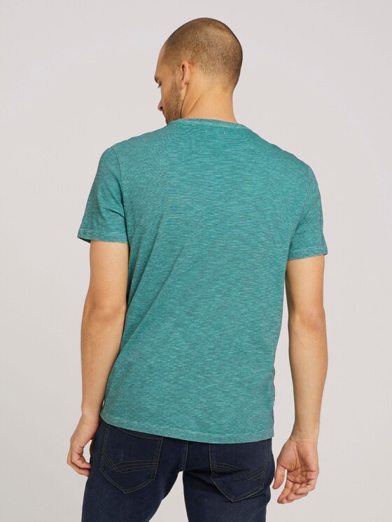 gestreiftes T-Shirt - Männer - lucite green fine stripe gestreiftes T-Shirt - Männer - lucite green fine stripe - 2 - TOM TAILOR