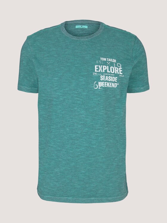 gestreiftes T-Shirt - Männer - lucite green fine stripe gestreiftes T-Shirt - Männer - lucite green fine stripe - 7 - TOM TAILOR