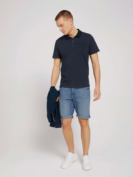 gestreiftes Poloshirt - Männer - dark blue fine stripe gestreiftes Poloshirt - Männer - dark blue fine stripe - 3 - TOM TAILOR