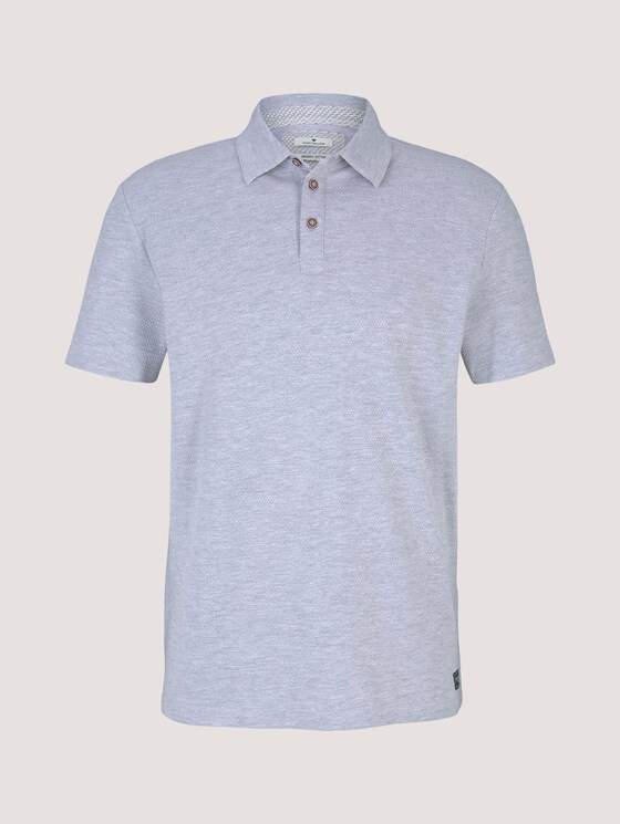 strukturiertes Poloshirt mit Bio-Baumwolle - Männer - Light Stone Grey Melange strukturiertes Poloshirt mit Bio-Baumwolle - Männer - Light Stone Grey Melange - 7 - TOM TAILOR