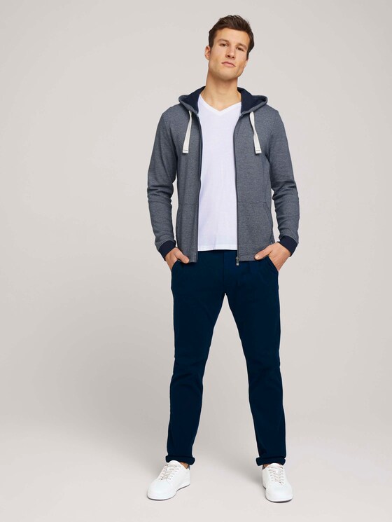 strukturierte Jersey-Jacke - Männer - Dark Blue strukturierte Jersey-Jacke - Männer - Dark Blue - 3 - TOM TAILOR